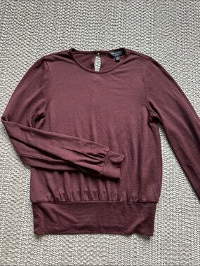 Banana Republic Deep Wine Crewneck Sweater